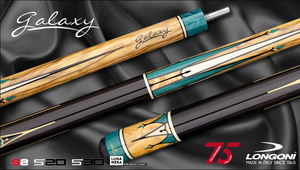 LONGONI - Queue de billard français - Galaxy Ebony