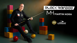 LONGONI - Queue de billiard français - Black Rainbow by Martin HORN
