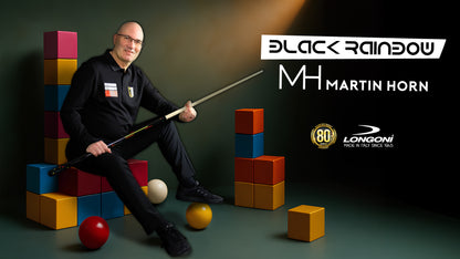 LONGONI - Queue de billiard français - Black Rainbow by Martin HORN