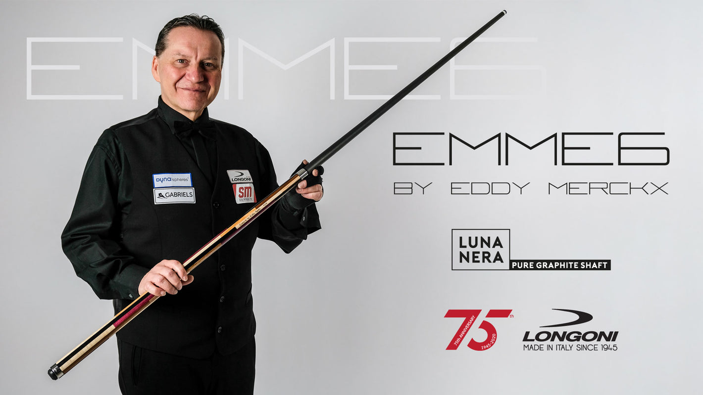 LONGONI - Queue de billard français - Emme 6 by Eddy MERCKX